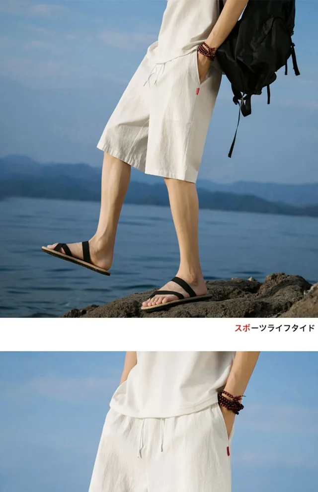Men's Cotton Shorts 5-Point Detail