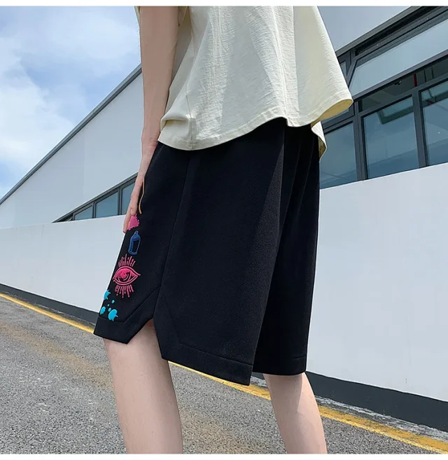 Men's Foam Print Sport Shorts Detail
