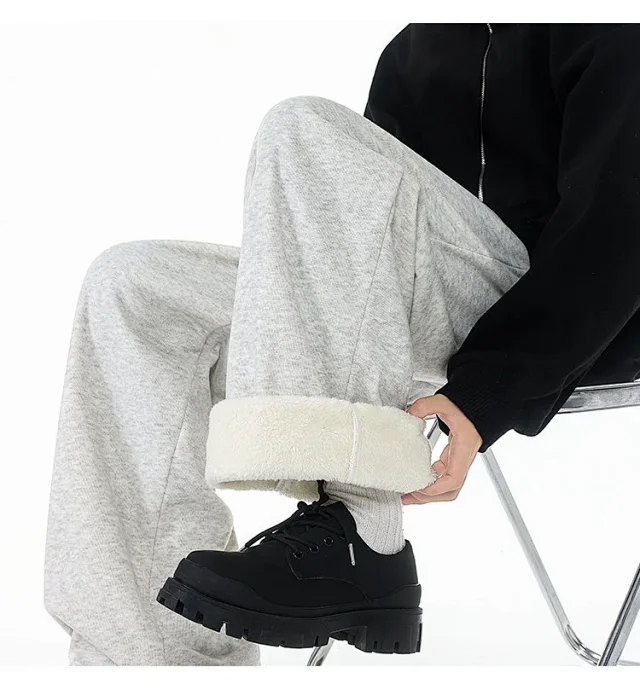 M - 6XL Men's Cleanfit Fluffy Joggers Detail
