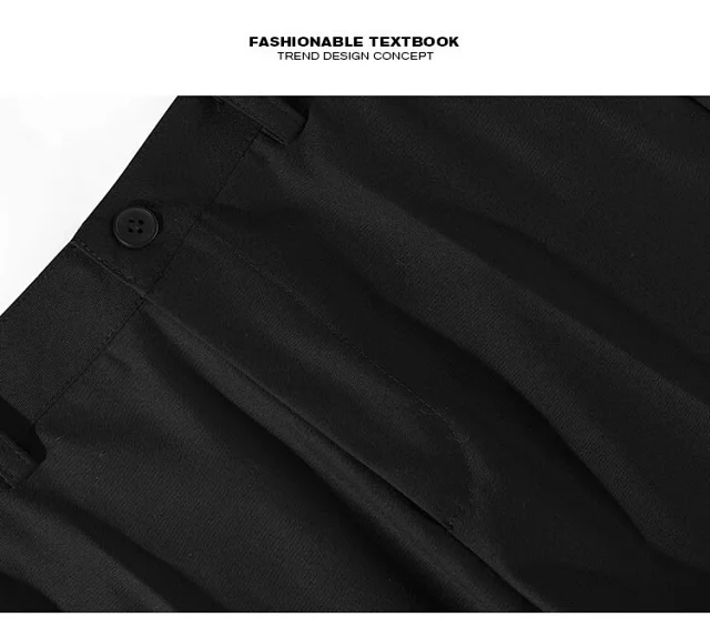 Unisex Fluffy Straight Suit Pants Detail