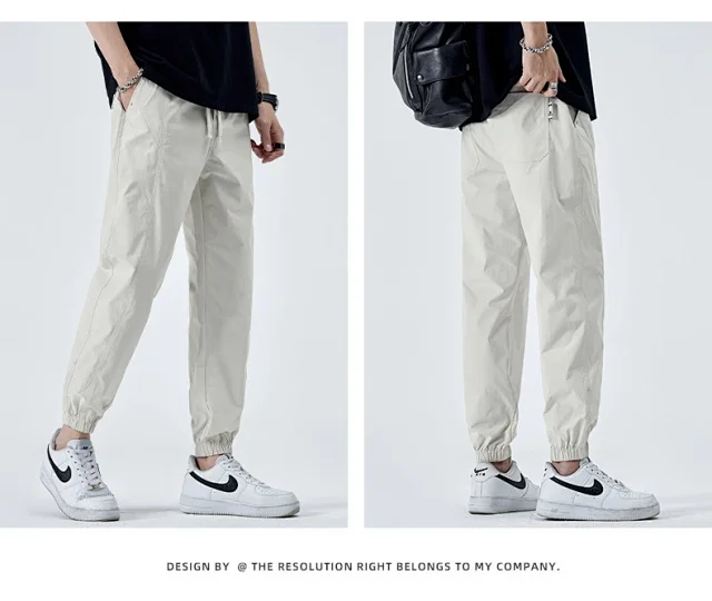 2025 Summer Ice Silk Joggers Detail