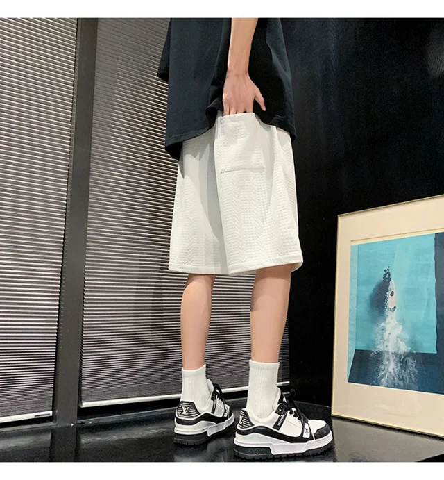 Men's Summer Jacquard College Shorts Detail