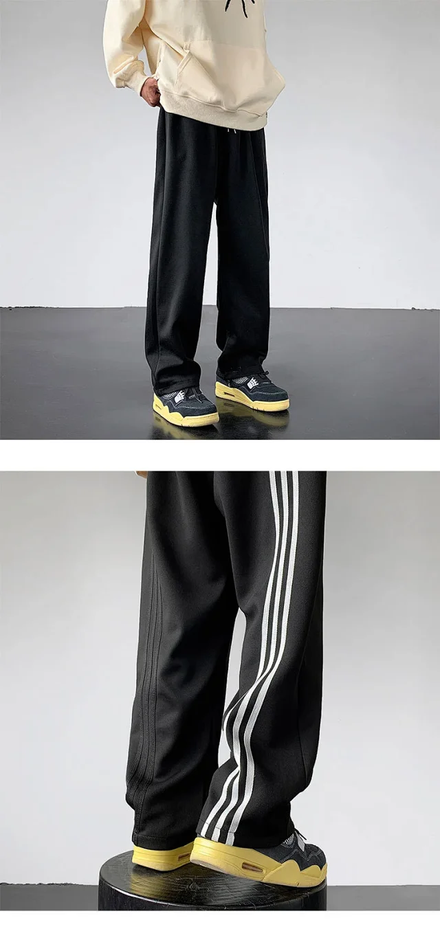 Men's Retro Stripe Pants Detail