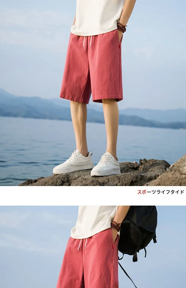 Men's Cotton Shorts 5-Point Detail