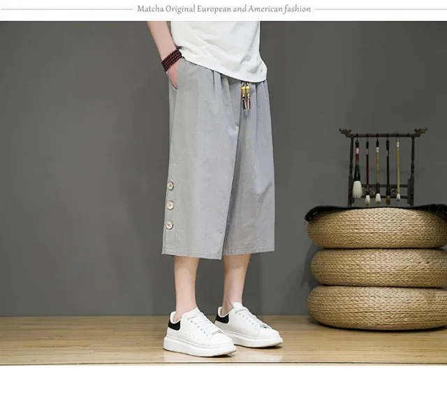Men's Chinese Style Shorts Detail