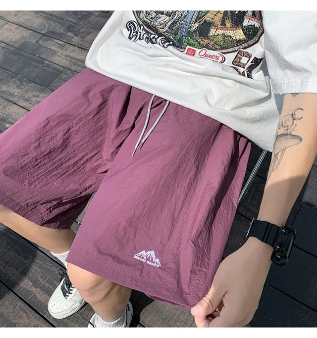 Men's Trendy Loose Ice Silk Shorts 2025 Detail