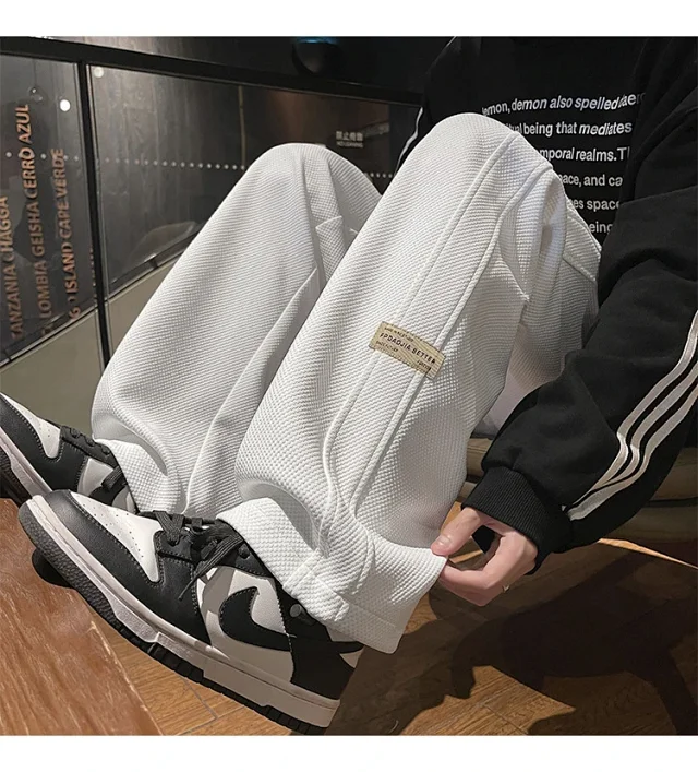 Men's Retro Oversize Wide-Leg Pants Detail
