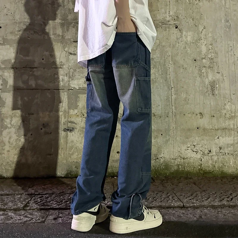 Men's Vintage Mud-Dyed Denim Pants