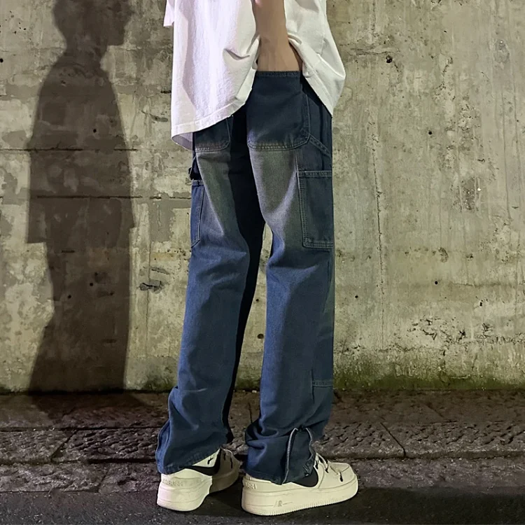 Men's Vintage Mud-Dyed Denim Pants