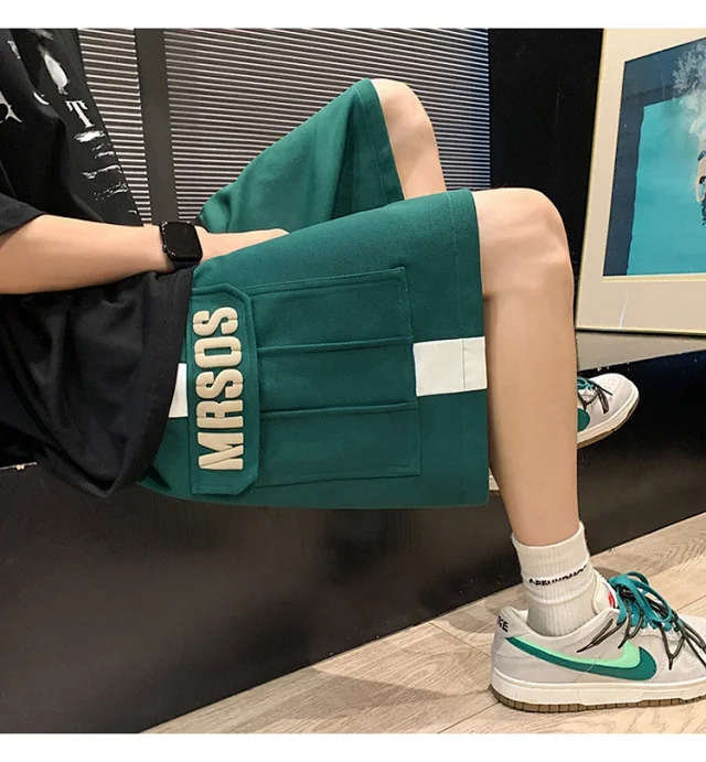 Men's Summer Retro Streetwear Shorts Detail