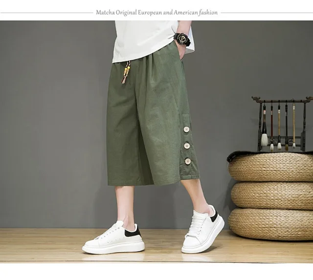 Men's Chinese Style Shorts Detail