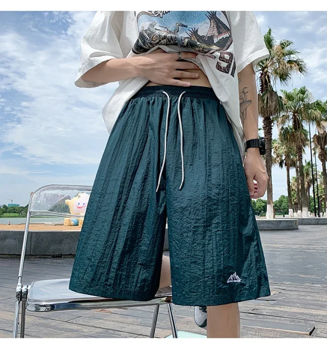 Men's Trendy Loose Ice Silk Shorts 2025 Detail