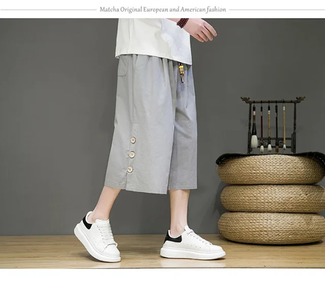 Men's Chinese Style Shorts Detail