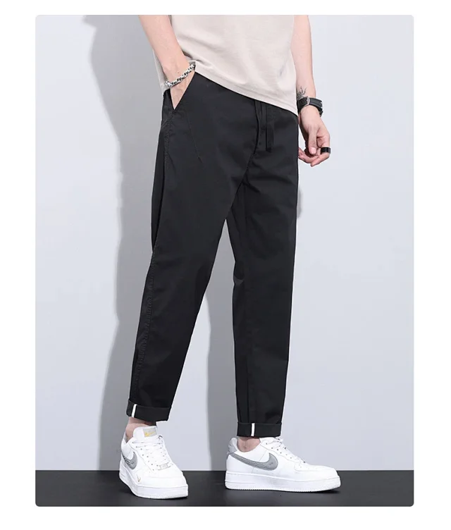 2025 Spring-Summer Men's Tapered Cropped Pants Detail