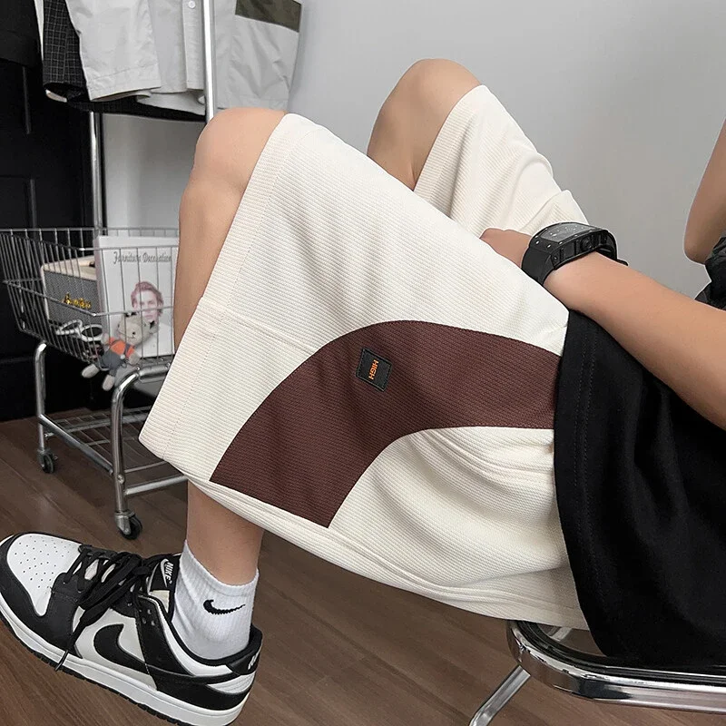 Men's Color-blocking Athletic Shorts