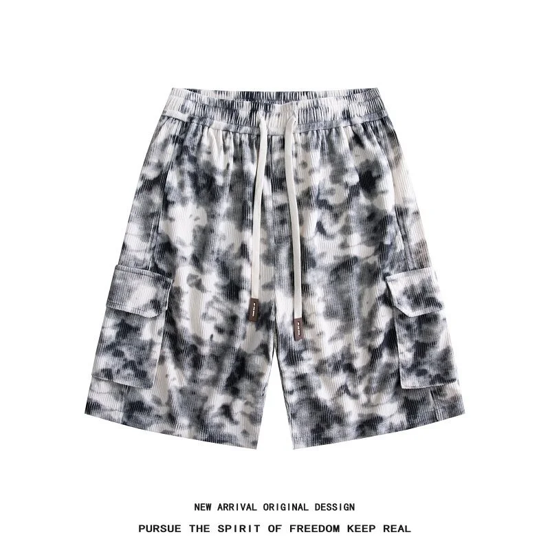 Men's Camo Tie-Dye Breathable Cargo Shorts