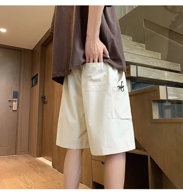 Men's Summer College - style Star Shorts Detail
