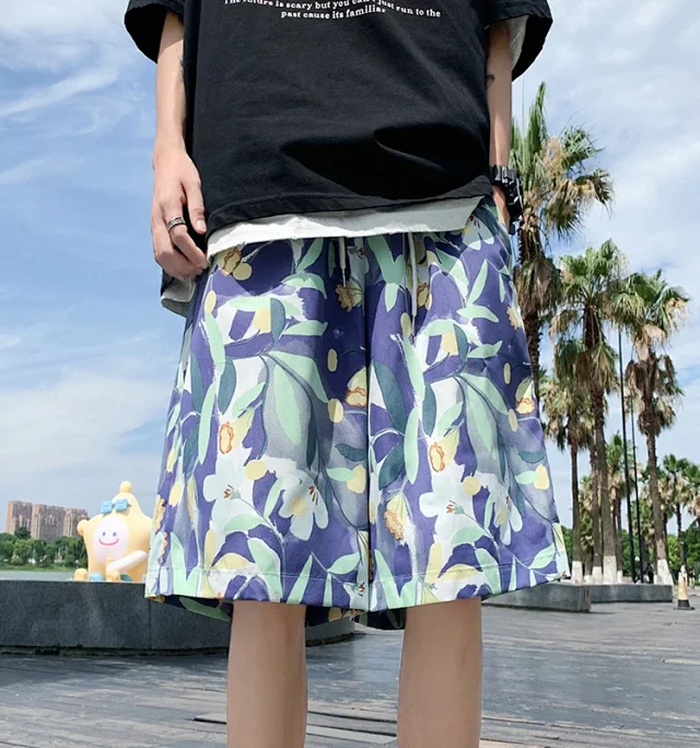 Men's Beach Shorts Swim Trunks Detail