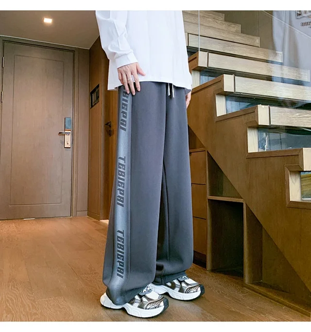 Men's 2025 Spring/Fall Oversize Wide-Leg Pants Detail
