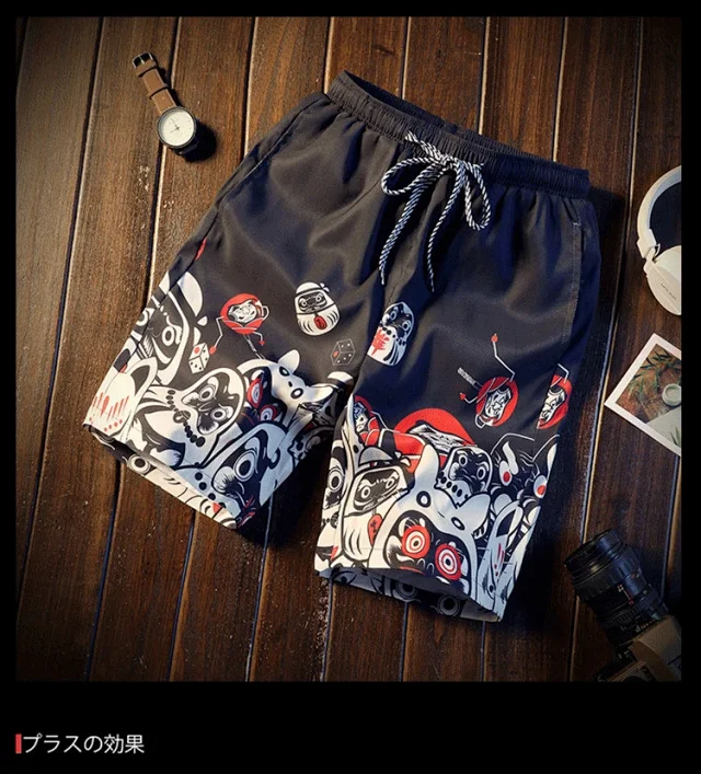 K167 Summer Loose Beach Pants for Men Detail