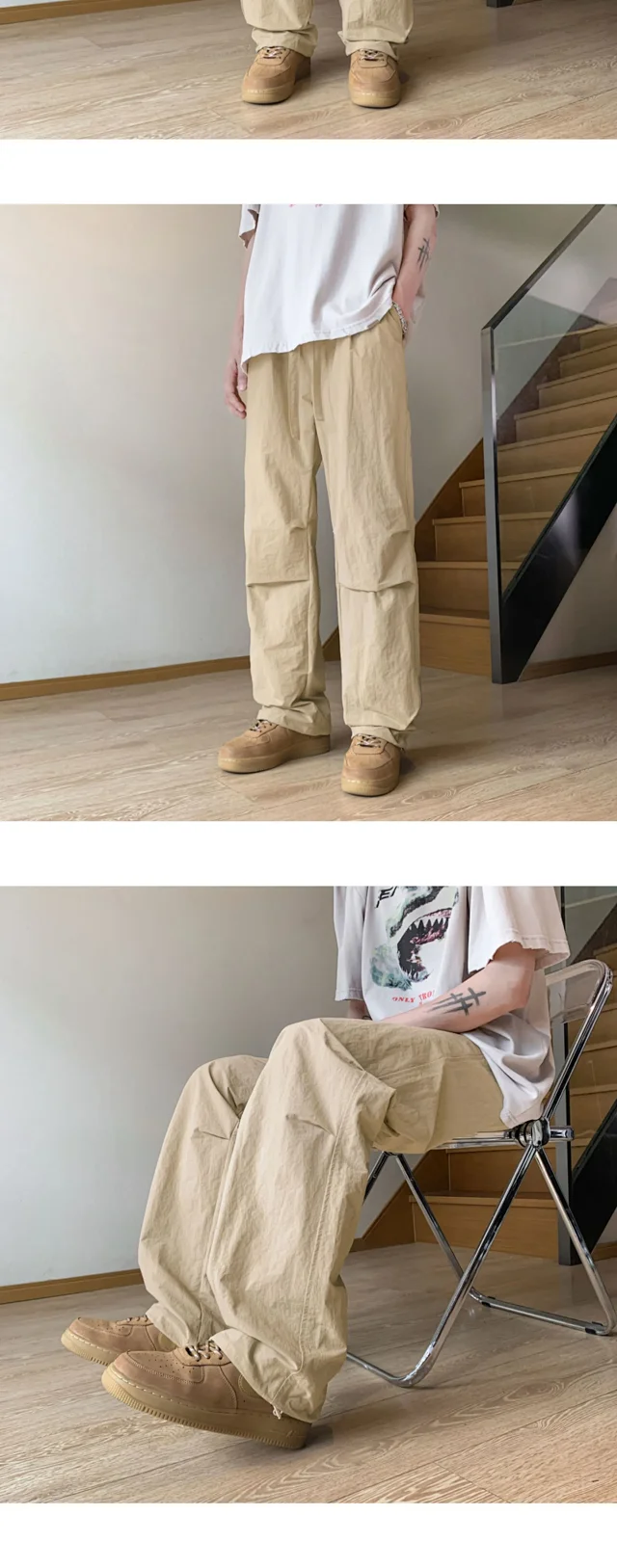 Waterproof Coated Outdoor Hiking Pants Detail