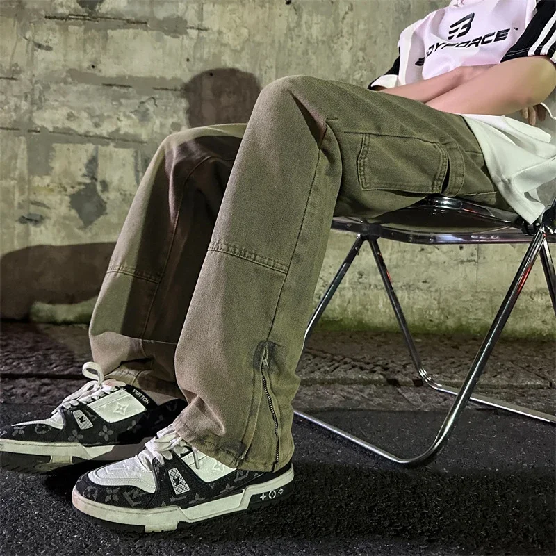 Men's Vintage Mud-Dyed Denim Pants