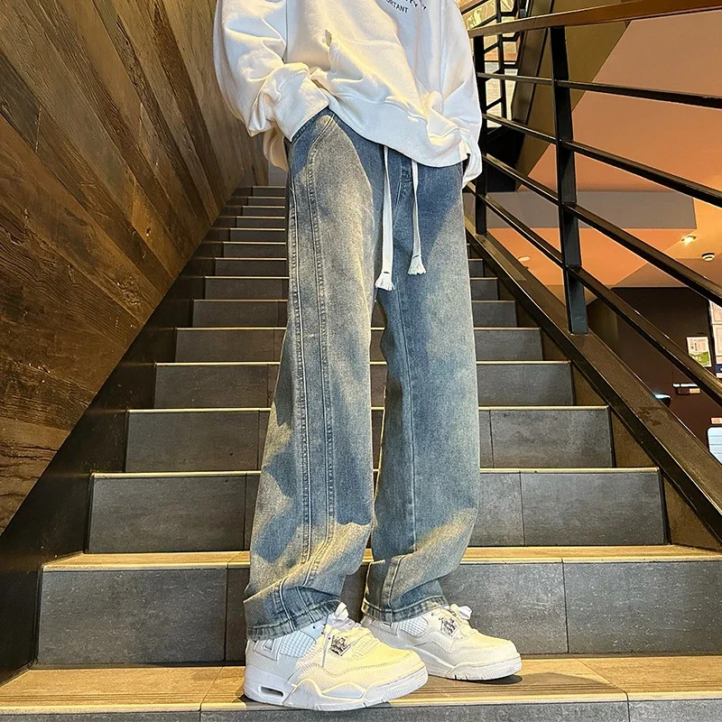 Men's Retro Wide - leg Cargo Jeans