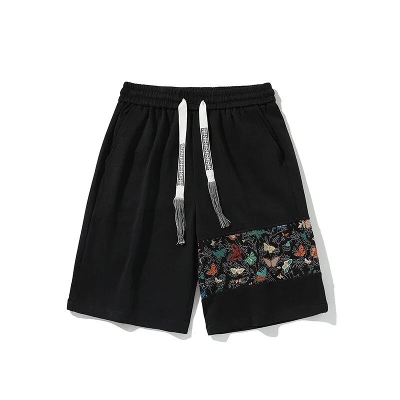 Men's Chinese Style Embroidery Sports Shorts