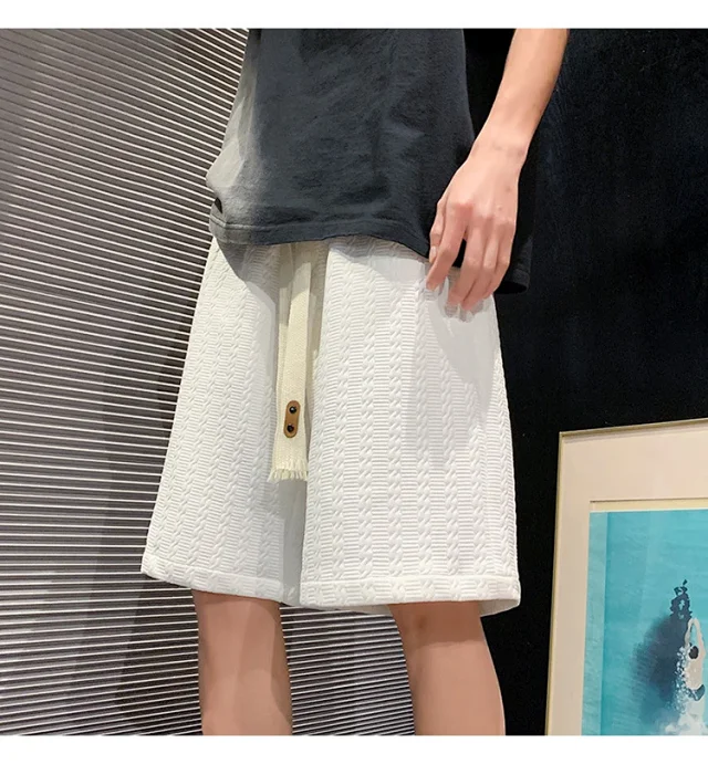 Men's Summer Jacquard Shorts Detail