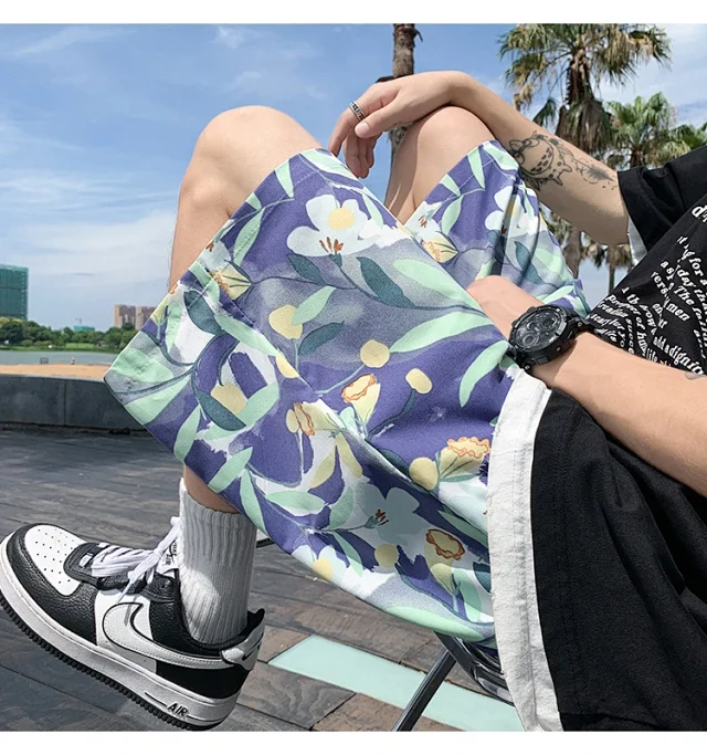 Men's Beach Shorts Swim Trunks Detail