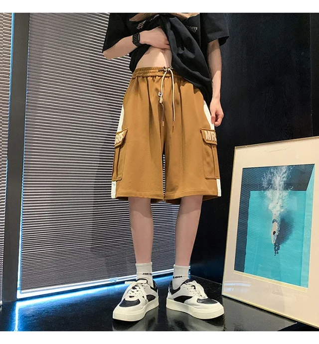Men's Summer Retro Streetwear Shorts Detail
