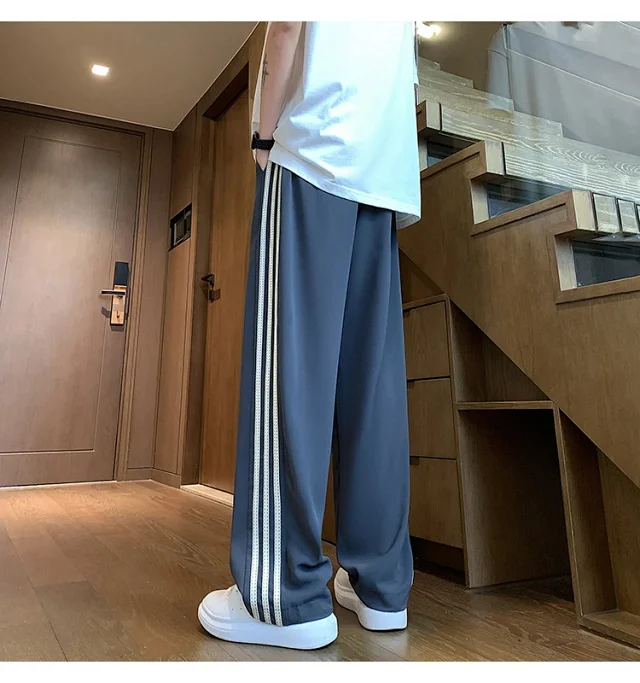 Men's 2025 Summer Ice Silk Loose Pants Detail