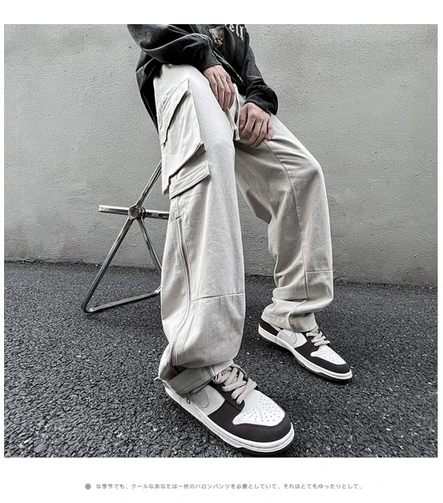 Men's Spring Retro Cargo Pants Detail