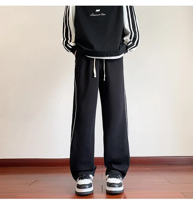 Men's Oversize Striped Pants (Spring) Detail