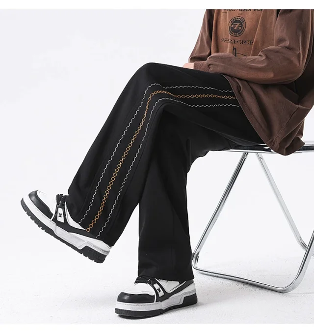 Japanese Oversize Men's Summer Pants Detail