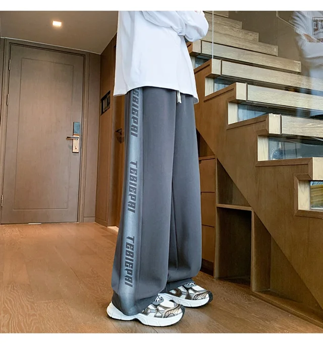 Men's 2025 Spring/Fall Oversize Wide-Leg Pants Detail