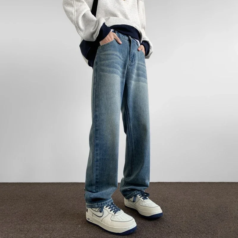 Hip Hop Retro Blue Denim Pants