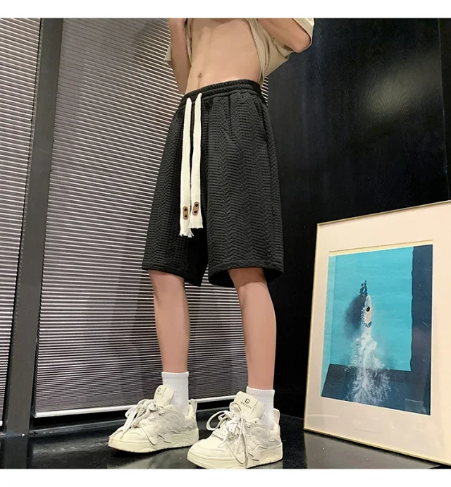 Men's Summer Jacquard College Shorts Detail