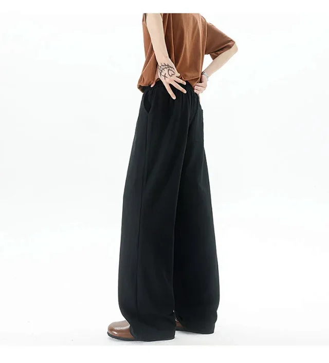 Men's Summer Linen-Cotton Loose Trousers (2m) Detail