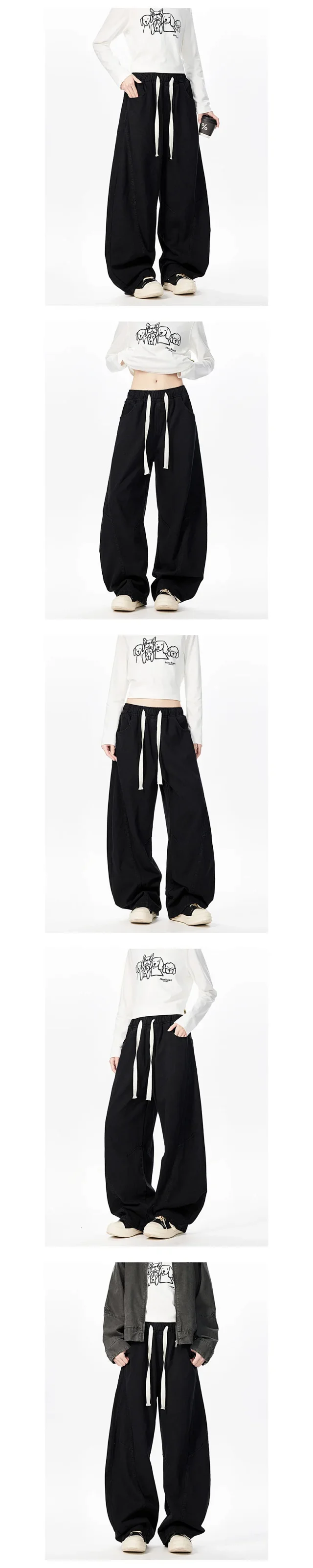 American Men's Loose Straight Jeans Detail
