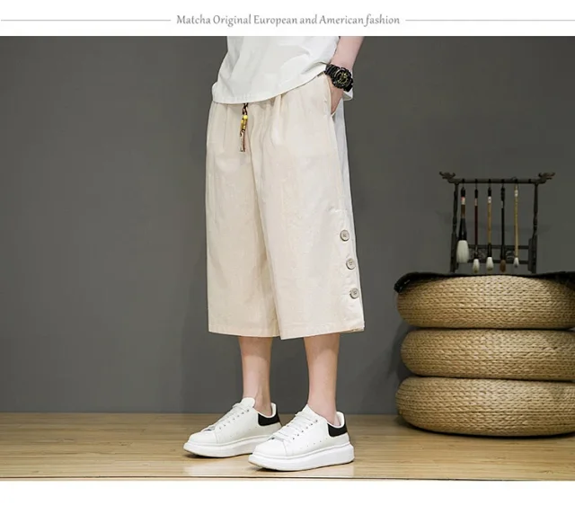Men's Chinese Style Shorts Detail