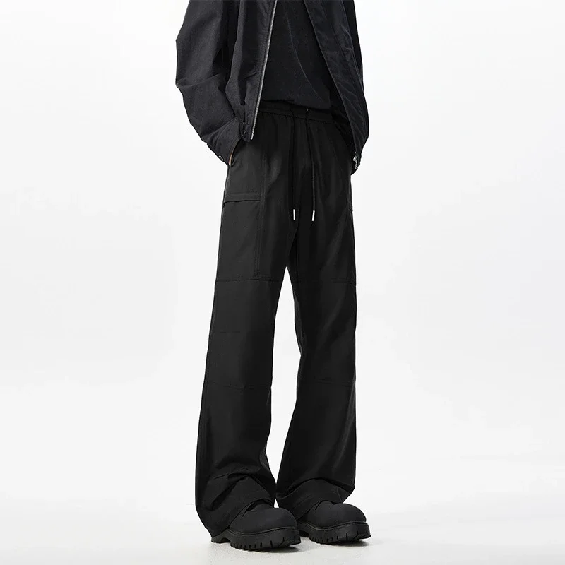 Beige Retro Cargo Pants - Men's Autumn New