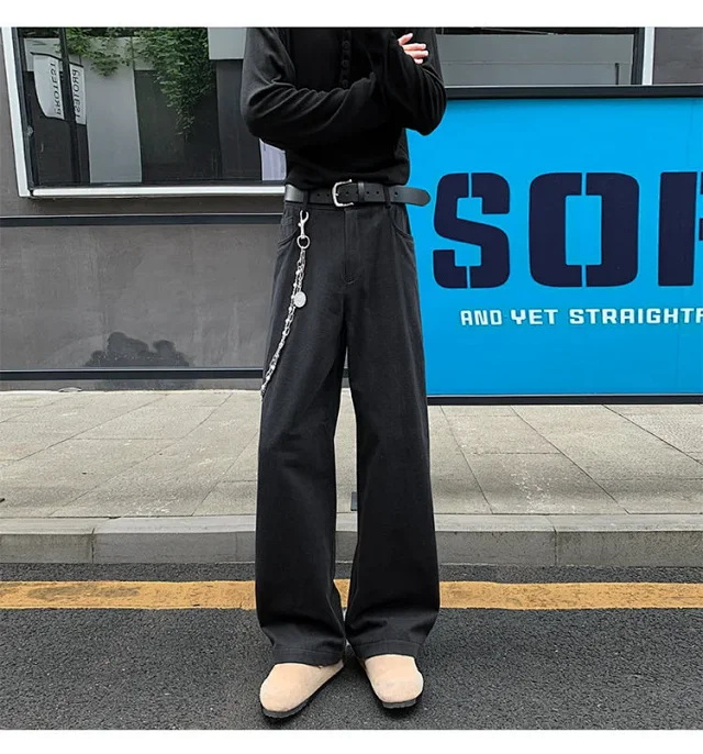 Men's Basic Black Jeans - Spring/Fall Detail