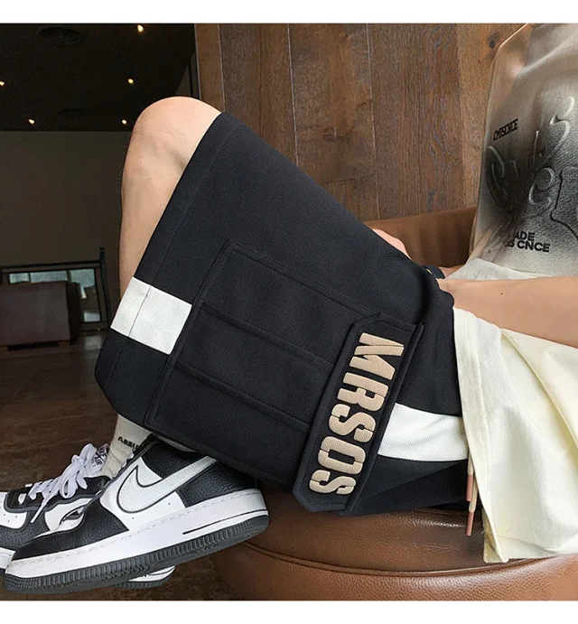 Men's Summer Retro Streetwear Shorts Detail
