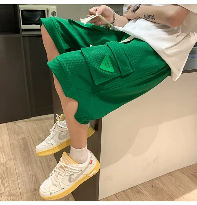 Oversize Men's Summer Athletic Shorts Detail