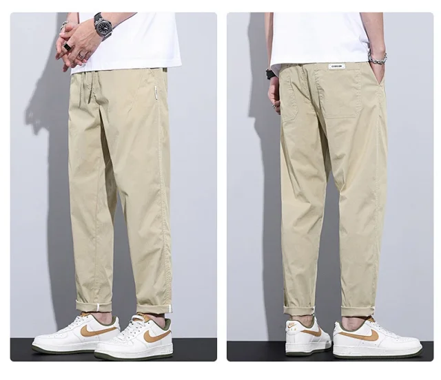 2025 Spring-Summer Men's Tapered Cropped Pants Detail