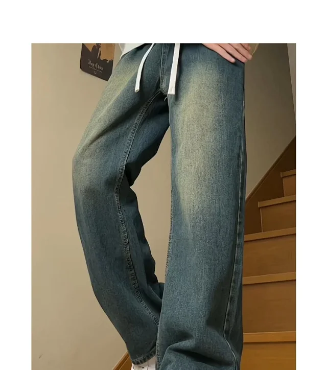 Vibe Retro Men's Spring Jeans Detail