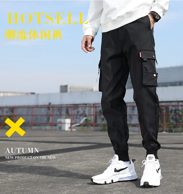 2025 Spring Men's Hong Kong-style Casual Pants Detail