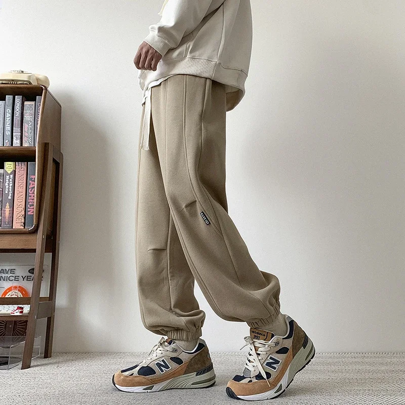 Men's Spring Vintage Khaki Oversize Sweatpants