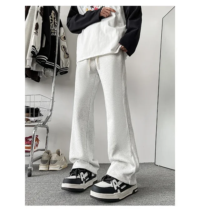 Japanese Oversize Men's Spring Wide-Leg Pants Detail